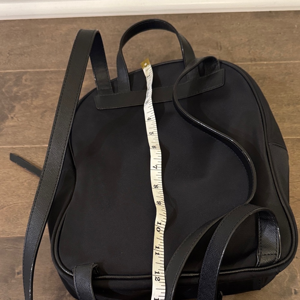 Kate Spade Black Nylon Mini Backpack Gold Hardware Small Travel Bag - Picture 5 of 8